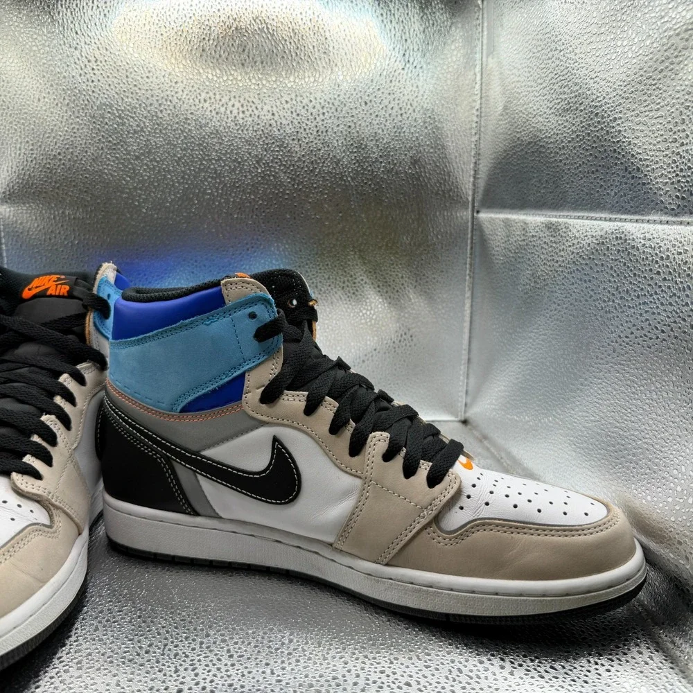 Size 10.5 Air Jordan 1 Prototype Retro High‎ OG Blue Mens Sneakers DC6515-100